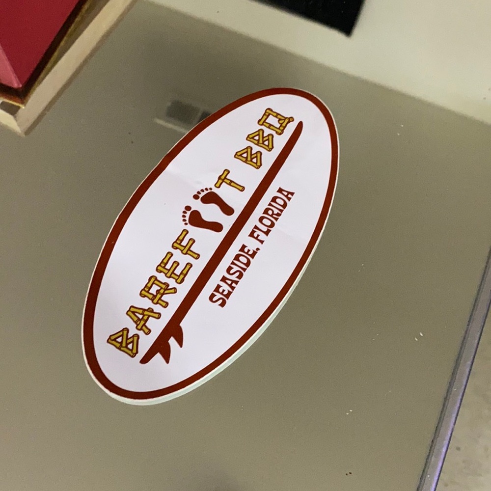 seaside beach bumper sticker